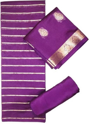 Eddika Pure Silk Striped Salwar Suit Material