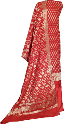 Naveera Pure Cotton Self Design Salwar Suit Material
