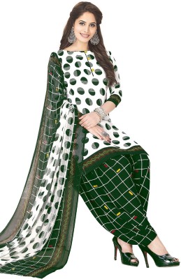 SHREE JEENMATA COLLECTION Crepe Graphic Print Salwar Suit Material