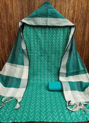 Vraj Textile Cotton Silk Self Design Suit Fabric