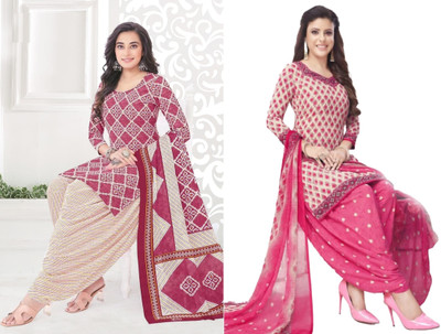STYLEVEDA Crepe Printed Salwar Suit Material