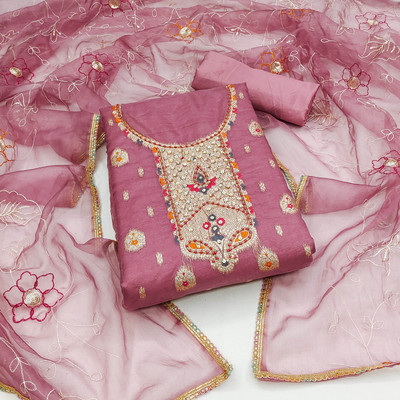 Divastri Organza Paisley Salwar Suit Material