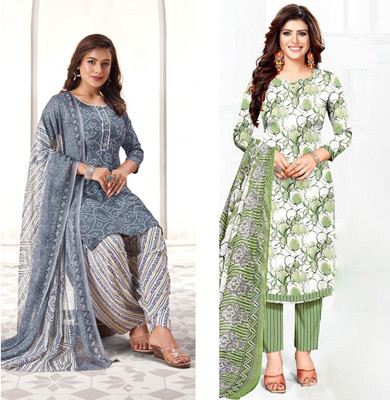 laxmi creation Crepe Printed Salwar Suit Material