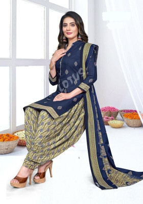 SIMPLYENTHIC Crepe Printed Salwar Suit Material