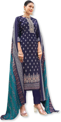 ShEmpire Wool Printed Salwar Suit Material