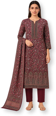 ShEmpire Wool Printed Salwar Suit Material