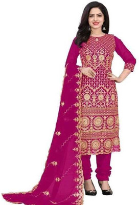 Stylebhawani Georgette Embroidered Salwar Suit Material