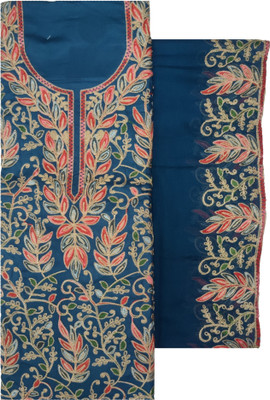 Kashmiri Pure Cotton Embroidered Salwar Suit Material
