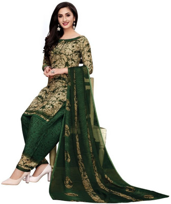 ANJAVI FASHION Crepe Floral Print Salwar Suit Material