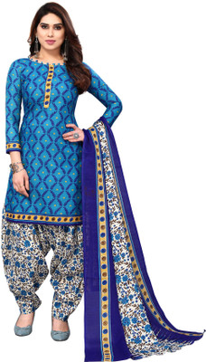 Wonder Weave Cotton Blend Printed Salwar Suit Material