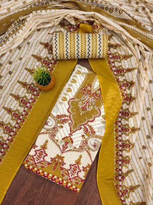Jaipur Kurti Pure Cotton Floral Print Salwar Suit Material