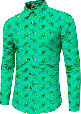 NEELHARI Cotton Blend Dyed, Checkered, Floral Print, Self Design Shirt Fabric