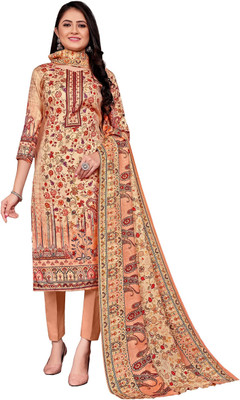 DRAVINAM Trends Wool Printed Salwar Suit Material