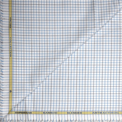 Siyaram's Cotton Blend Checkered Shirt Fabric