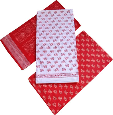 ADHIN Cotton Blend Printed Salwar Suit Material