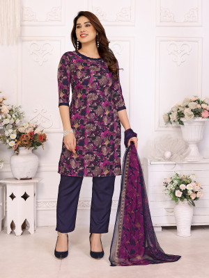 Kashvi Crepe Floral Print, Paisley Salwar Suit Material