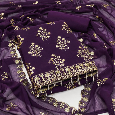 Nayanthara Trends Georgette Embroidered Salwar Suit Material