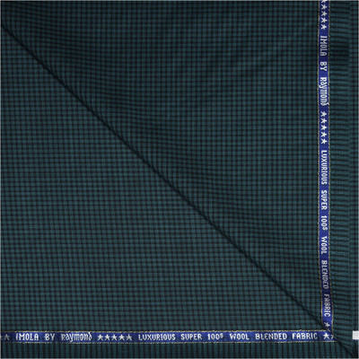 Raymond Wool Checkered Trouser Fabric