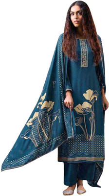 Soul Essence Wool Embroidered Salwar Suit Material