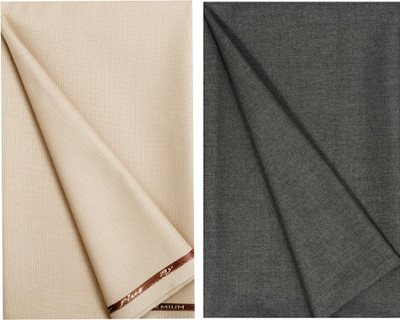 abhi fashion Cotton Blend Solid Trouser Fabric