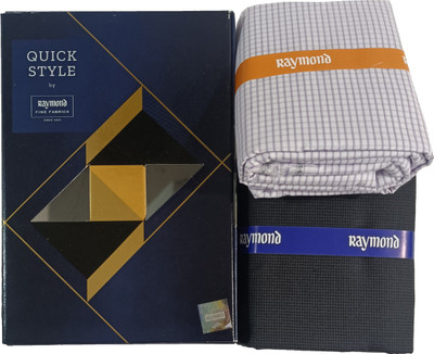Raymond Cotton Blend Checkered Shirt & Trouser Fabric