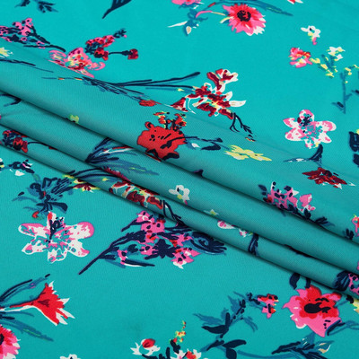 AG Textile Crepe Floral Print Kurta Fabric