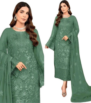 Amit Georgette Embroidered Salwar Suit Material