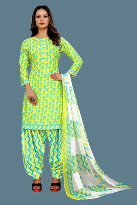 STYLEVEDA Crepe Printed Salwar Suit Material