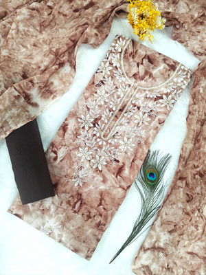 Zubeda Fashion Pure Cotton Embroidered Salwar Suit Material