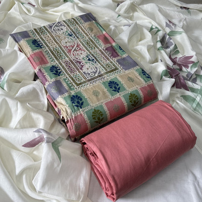 krishna boutique Pure Cotton Printed Salwar Suit Material