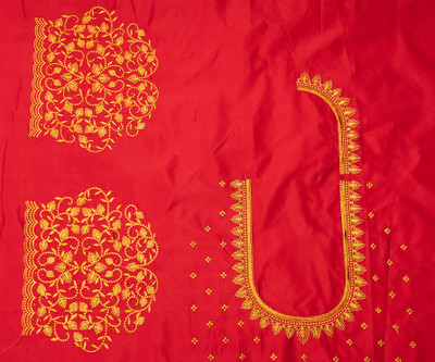 vishwambhari enterprise Pure Silk Embroidered Blouse Material