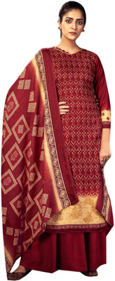 Rosniya Wool Printed Kurta & Palazzo Material