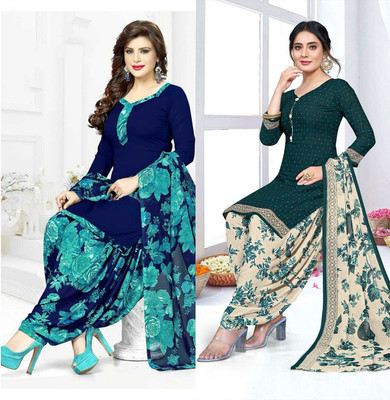 laxmi creation Crepe Printed Salwar Suit Material