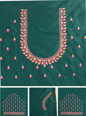 Blouseji Cotton Silk Embroidered Blouse Material