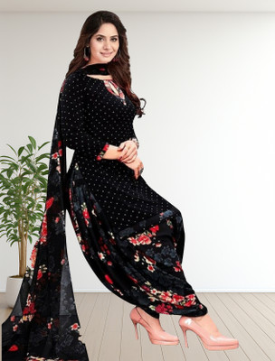 WONAYA Crepe Printed Salwar Suit Material
