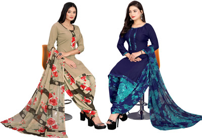 KISSAH Crepe Printed Salwar Suit Material