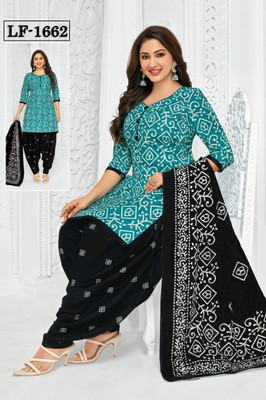 Alveera Art Crepe Solid, Floral Print, Printed, Geometric Print Salwar Suit Material