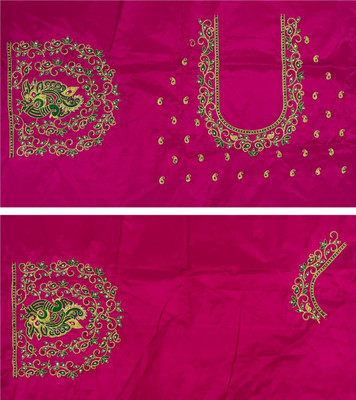 VLIPCARTZ Pure Silk Embroidered Blouse Material