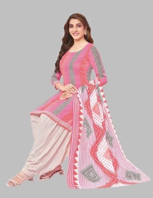 Rensil Crepe Printed Kurta & Patiyala Material