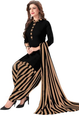 KASHII ENTERPRISE Crepe Solid, Striped Salwar Suit Material