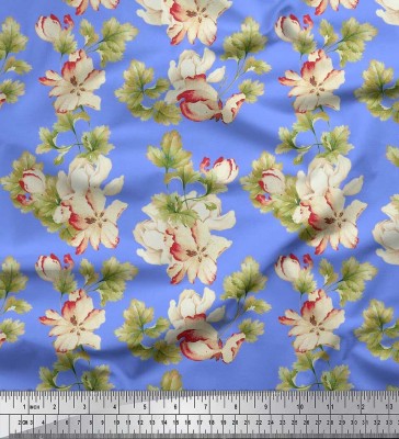 Soimoi Pure Cotton Floral Print Multi-purpose Fabric