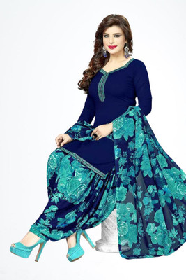Aumki Crepe Paisley Salwar Suit Material