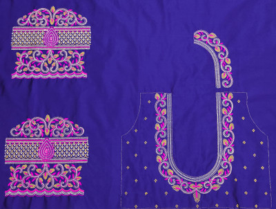 HouseOfCommon Cotton Silk Embroidered Blouse Material