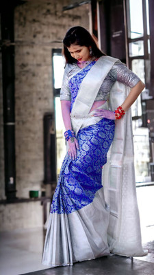 Kanjivaram Jacquard Solid, Paisley Blouse Material
