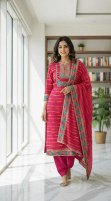 Chingaari Organza Embroidered Kurta Fabric