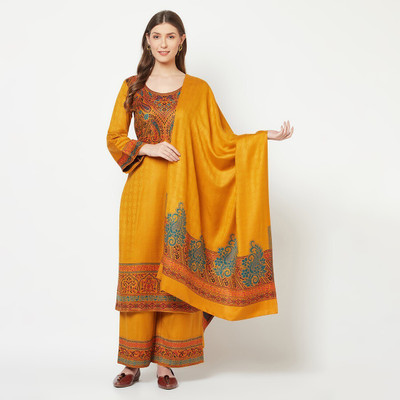 HouseOfCommon Wool Self Design Kurta & Palazzo Material