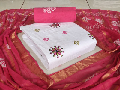 Aradhya Creation Pure Cotton Embroidered Salwar Suit Material