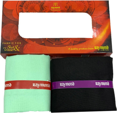 Raymond Cotton Blend Solid Shirt & Trouser Fabric