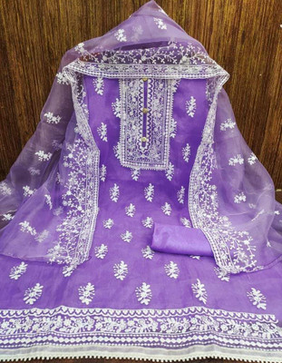 PandadiSaree Georgette Embroidered Salwar Suit Material