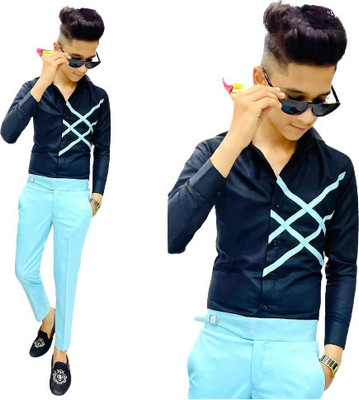 NILKHANTHFABRIC Polycotton Striped Shirt & Trouser Fabric